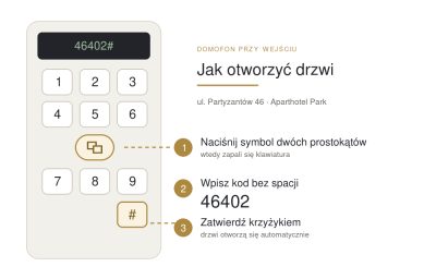Jak otworzyć drzwi domofonem, trzy kroki